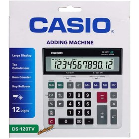 تصویر ماشین حساب رومیزی کاسیو مدل DS-120TV ا Casio DS-120TV Calculator Casio DS-120TV Calculator