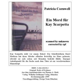 تصویر دانلود کتاب Ein Mord fur Kay Scarpetta 1999 کتاب آلمانی قتلی برای کی اسکارپتا 1999