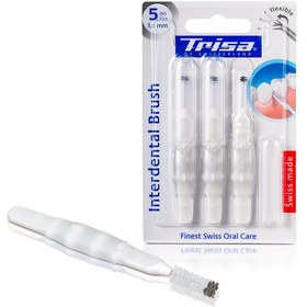 تصویر مسواک بین دندانی سایز 4 (1.3 میلی متر) تریزا 3 عددی Trisa Interdental Brush Flexible ISO Size 4 (1.3 mm) 3 Pcs