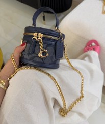 تصویر مینی بگ کوچ کد ۳۷۱۰ چرم با بند زنجیری 
