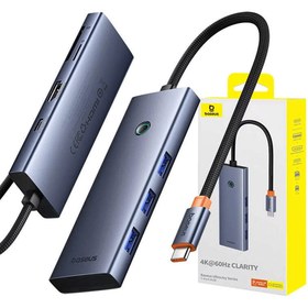 تصویر هاب ۷ پورت تایپ سی باسئوس مدل BS-OH159 