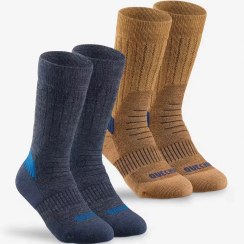 تصویر جوراب بلند حرارتی طبیعت گردی بچگانه 2 جفت SH100 Mid 