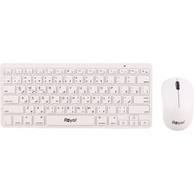 تصویر کیبورد و ماوس بی سیم رویال مدل R-KM915 Royal R-KM915 wireless keyboard and mouse combo