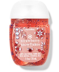 تصویر ژل دست Bath&Body Works مدل Strawberries Snowflakes 