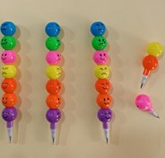 تصویر مداد فشنگی ایموجی بسته 4 عددی 