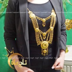 تصویر گردنبند رولباسی سه طبقه طلا ۱۸ عیار 