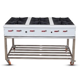 تصویر اجاق گاز شش شعله پایه دار 