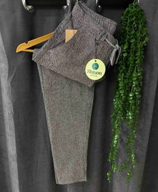 تصویر شلوار کنفی برش بوی فرند رنگ خاکستری Hemp pants