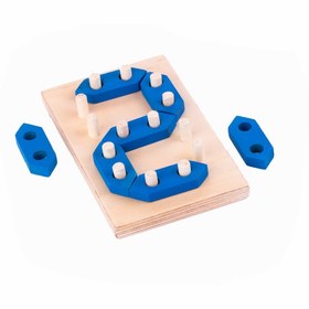 تصویر اسباب بازی چوبی اعداد 