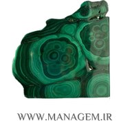 تصویر اسلایس سنگ مالاکیت اصل کنگو 