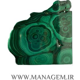 تصویر اسلایس سنگ مالاکیت اصل کنگو 