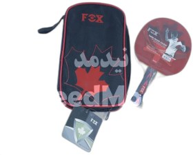 تصویر راکت پینگ پنگ فاکس کیف دار 8 ستاره BRS F5553 Fox Table Tennis 8 star Racket