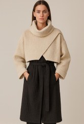 تصویر بارونی وست بلند دو تیکه - فری سایز / سبز 