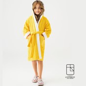 تصویر حوله تن پوش دخترانه زرد Pueri Yellow 
