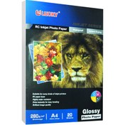 تصویر کاغذ فتوگلاسه لاکی سایز A4 وزن 260 گرم 20 برگ Lucky A4 Photo Glossy Paper 260g 20sh