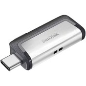 تصویر فلش مموری سن دیسک مدل Ultra Dual Drive USB Type-C ظرفیت 64 گیگابایت نقره ای فلش مموری 64GB نقره ای سن دیسک Ultra Dual Drive USB Type-C