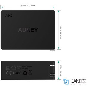 تصویر شارژر دیواری آکی Aukey PA-Y4 Wall Charger 