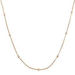 تصویر گردنبند ژوپینگ زنجیر توپی minimal ball chain gold xuping