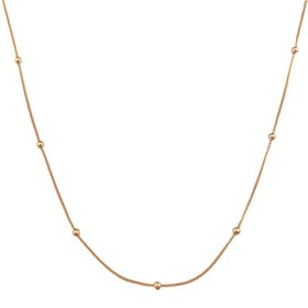 تصویر گردنبند ژوپینگ زنجیر توپی minimal ball chain gold xuping