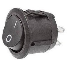 تصویر کلید راکر گرد 2 پین مشکی 