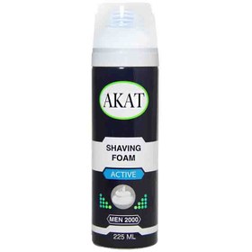 تصویر کف ریش مردانه آکات Active با حجم 225 میلی لیتر Akat Shaving Foam Active 225ml