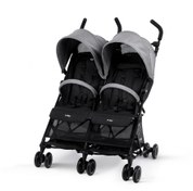 تصویر کالسکه ۲قلو طوسی مدل opal جیکل jikel Jikel