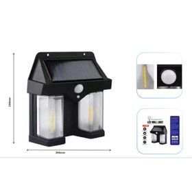 تصویر چراغ دیواری خورشیدی مدل ادیسونی دولامپی CL-228 CL-228 Solar Sensor Light