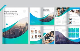 تصویر بروشور مدرن تجاری – Business brochure template 