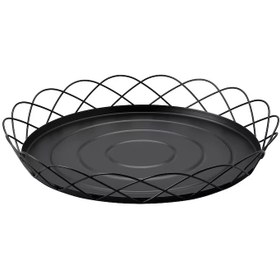 تصویر سینی آیکیا مدل HÖSTAGILLE مشکی 