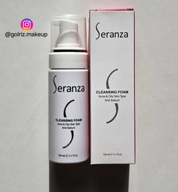 تصویر فوم پاک کننده آرایش سرانزا مناسب پوستهای چرب و جوشدار Seranza Cleansing Foam Anti Sebum