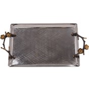 تصویر سینی پذیرایی برنجی مستطیل بزرگ مارینا ریتون کد 3210379 