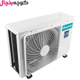 تصویر کولر گازی دیواری سرد و گرم هایسنس اینورتر 12000 مدل HIH 12TG کولر گازی هایسنس (hisense) با محدوده دمای کارکرد تا 50 درجه، با برچسب مصرف انرژی A و مجهز به کمپرسور اینورتر، دارای سیستم سرمایش و گرمایش