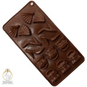 تصویر قالب شکلات سیلیکونی طرح کیف و کفش 