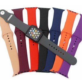 تصویر بند سیلیکونی اپل واچ سایز 38 و 40 ا Apple Watch silicone strap Apple Watch silicone strap