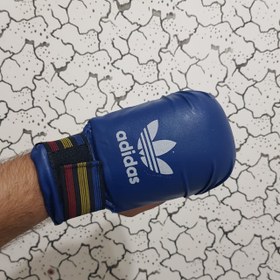 تصویر دستکش کاراته فومی اعلا برند آدیداس - قرمز 