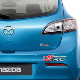 تصویر استیکر چسبی طرح MAZDA SPORT کد 10532 