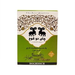 تصویر چای سیاه خارجی شکسته هل دو قوچ 100 گرم 