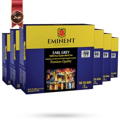 تصویر 6 بسته چای تی بگ امیننت eminent مدل ارل گری earl grey پک 100 تایی 