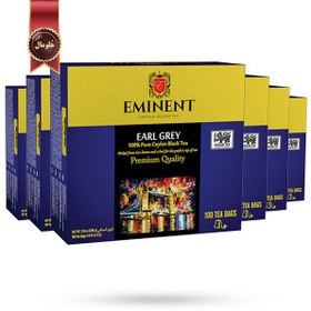 تصویر 6 بسته چای تی بگ امیننت eminent مدل ارل گری earl grey پک 100 تایی 