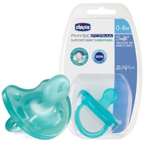 تصویر پستانک فیزیو سافت چیکو سیلیکون مناسب بدو تولد تا شش ماهگی Chicco Physio Soft Pacifier Silicone 0-6m