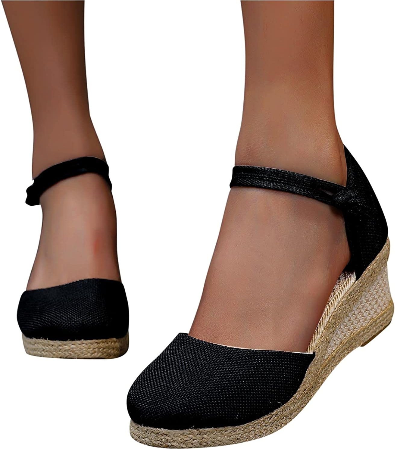 Closed toe black discount espadrilles