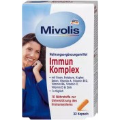 تصویر قرص تقویت سیستم دفاعی و ایمنی بدن immun komplex میوولیس Mivolis Immune Complex Capsules 32 pcs