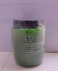 تصویر ماسک مو تی تیریز tea trees | حاوی روغن آرگان و درخت چای | حجم ۸۵۰ میلی لیتر tea trees & argan oil | hair mask | mascarilla