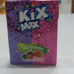 تصویر دراژه شکری با طعم ترش( توت فرنگی و میوه های جنگلی) کیکس مکس kixmax 