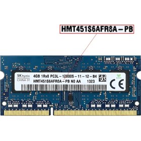 تصویر رم لپ تاپ 4 گیگابایت اس کی هاینیکس DDR3L 1600 SK-Hynix PC3L-12800 DDR3L 1600 4GB SODIMM