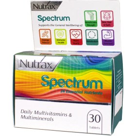 تصویر قرص اسپکتروم نوتراکس 30 عددی Nutrax Spectrum Tabs