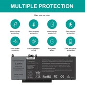 تصویر باتریDeel لبتاپ دل G5M10. E5450 E5550 اورجینال امازون المان 