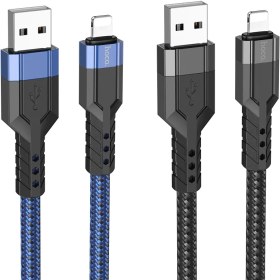 تصویر کابل شارژ هوکو مدل U110 با سری لایتنینگ HOCO U110 Lightning charging data cable