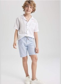 تصویر شلوارک بافت پسرانه برند Defacto Boy Woven Short