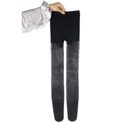 تصویر جوراب شلواری شیشه ای زنانه خارجی خیلی نازک مشکی براق china ضخامت 8 کد 8351 